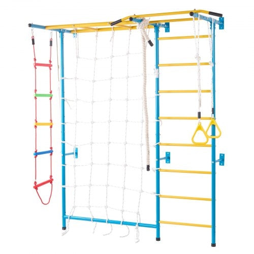 Indoor Jungle Gym for Toddlers, 7-in-1 Climbing Playset with Carbon