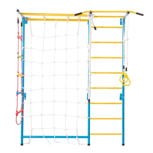 Indoor Jungle Gym for Toddlers, 7-in-1 Climbing Playset with Carbon