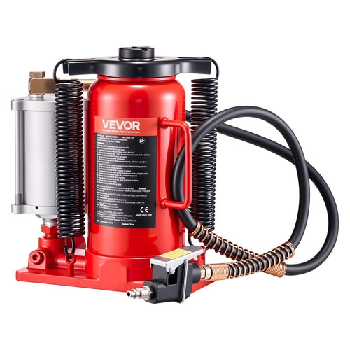 Air Hydraulic Bottle Jack, 20 Ton Load Capacity, 260-495 mm Lifting